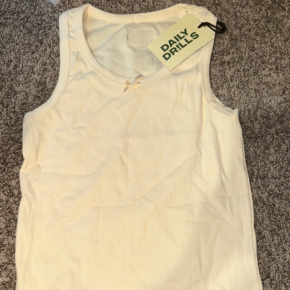 Daily Drills Off-White Tank Top